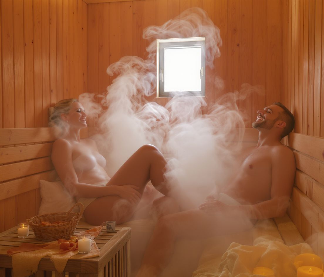 A szaunázás erősíti az immunrendszert és relaxál.