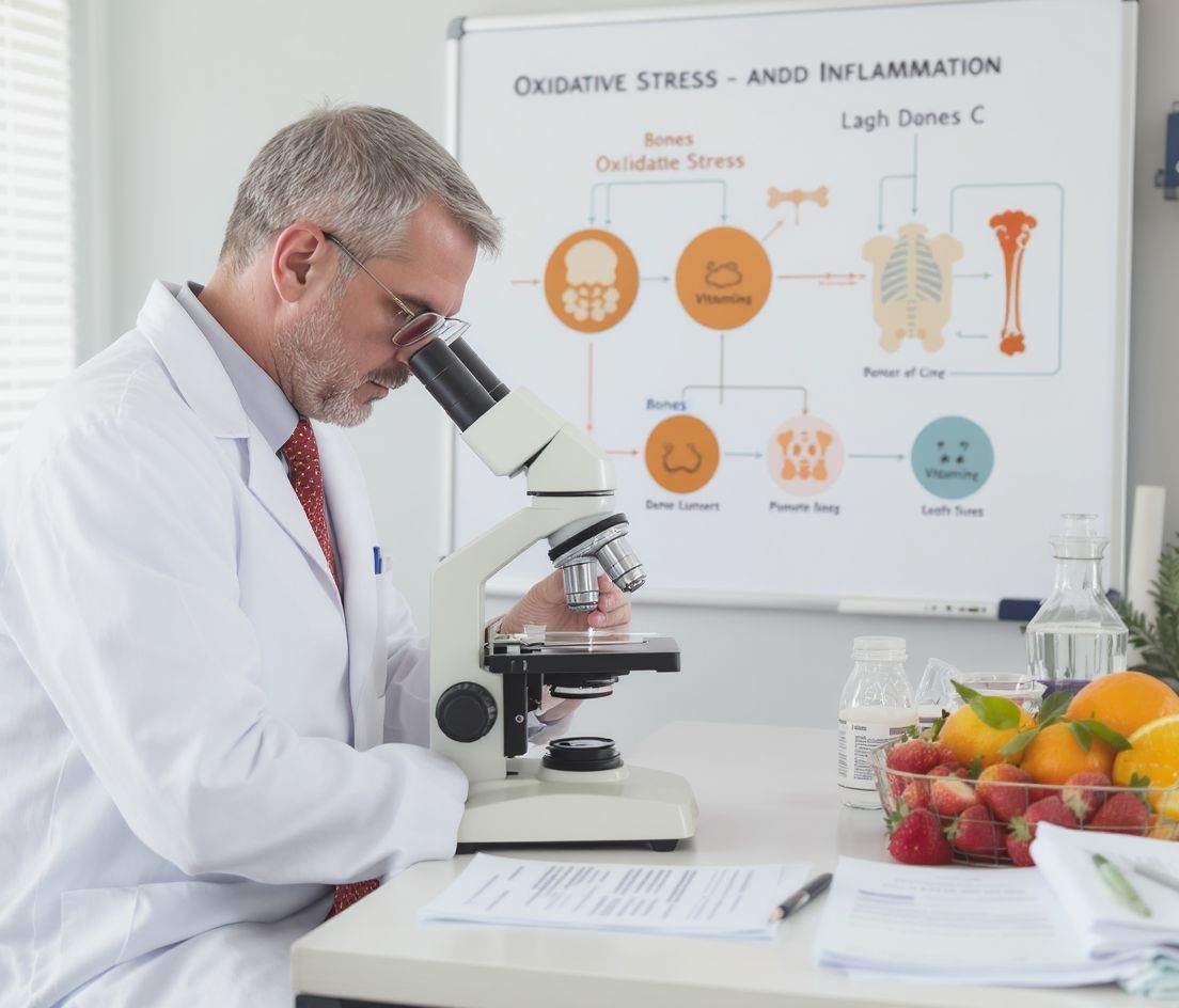Az oxidatív stressz fokozza a gyulladást és csontkárosodást.