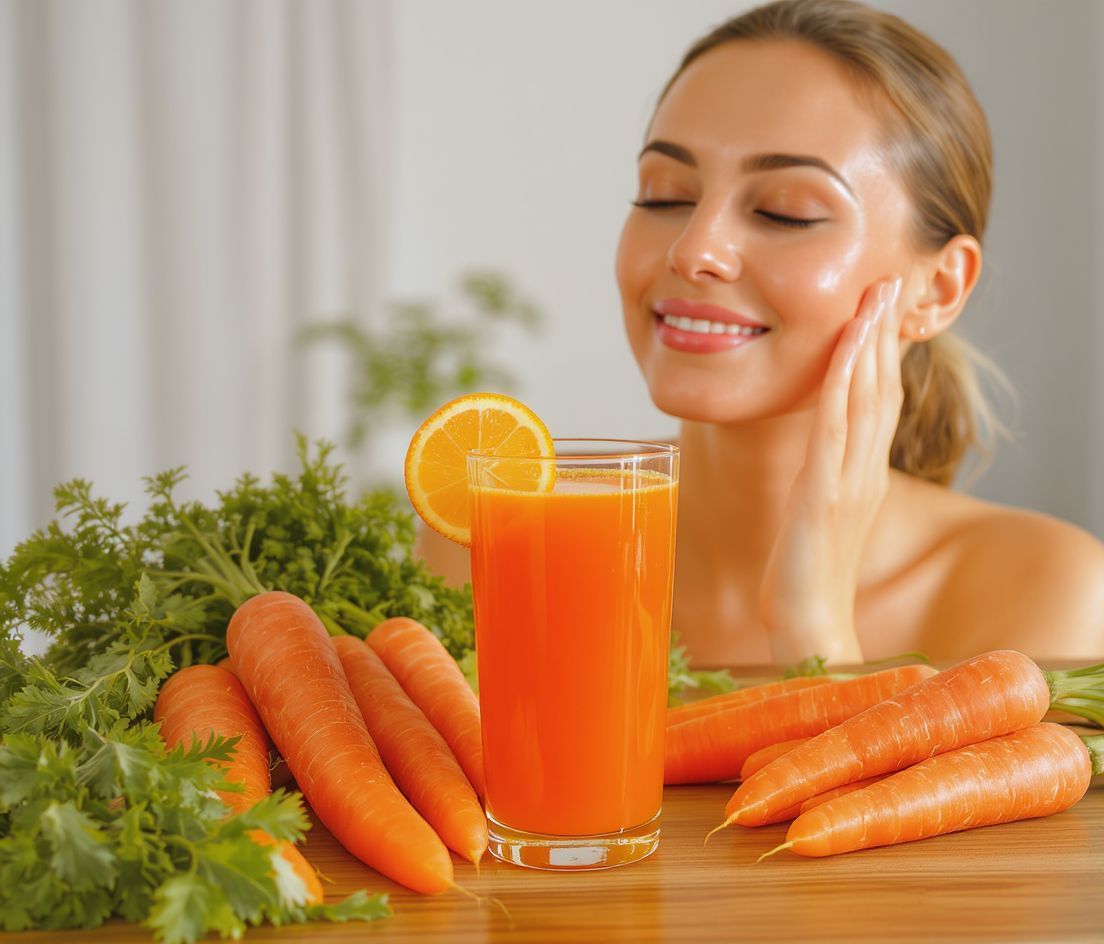 A sárgarépalé gazdag antioxidánsokban, fiatalítja a bőrt.