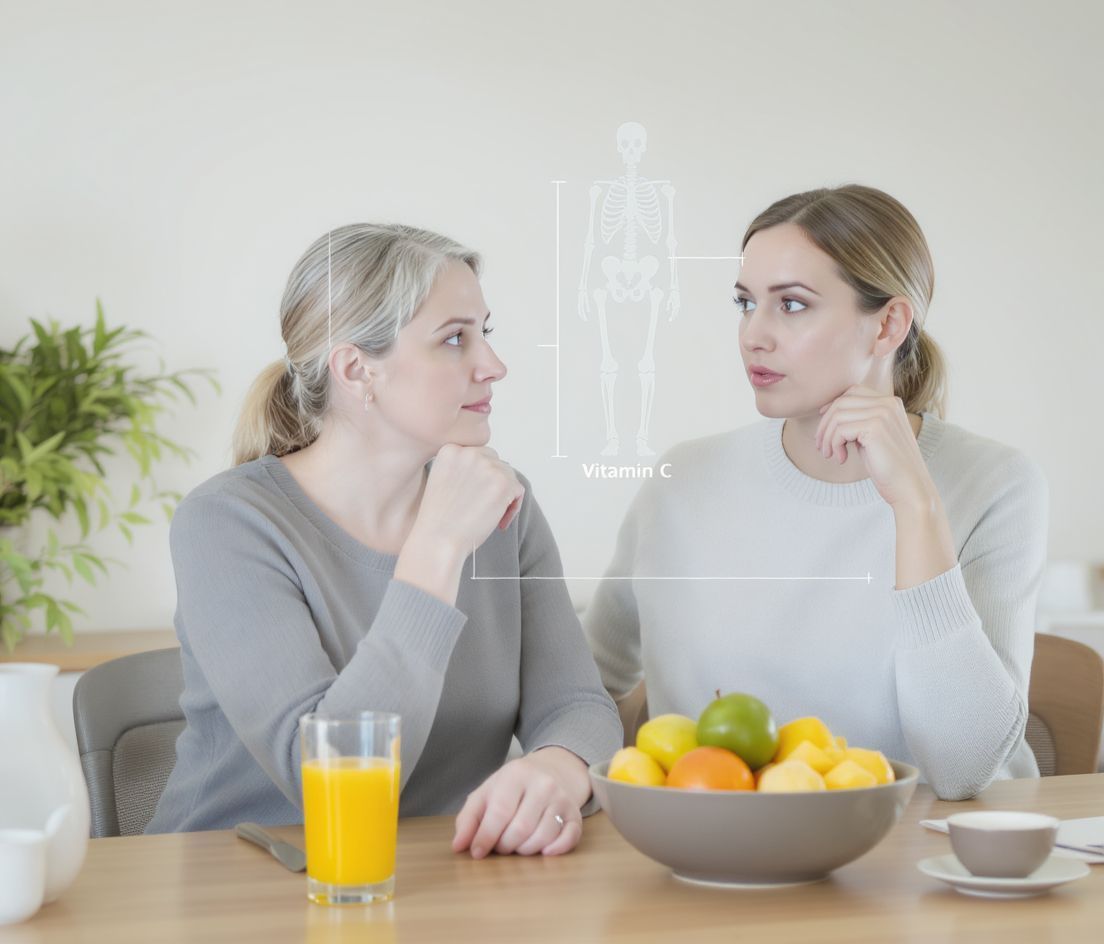 A C-vitamin nem helyettesíti a kalciumot a csontokhoz.