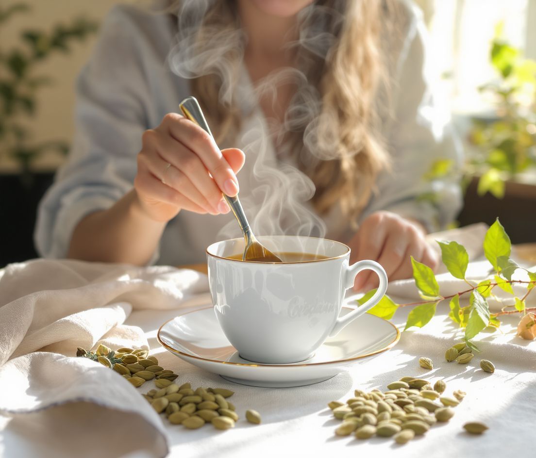 A kardamom tea serkenti az emésztést és frissíti a leheletet.
