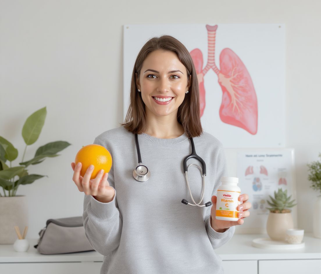 A C-vitamin segíthet a tüdő gyulladásának csökkentésében.
