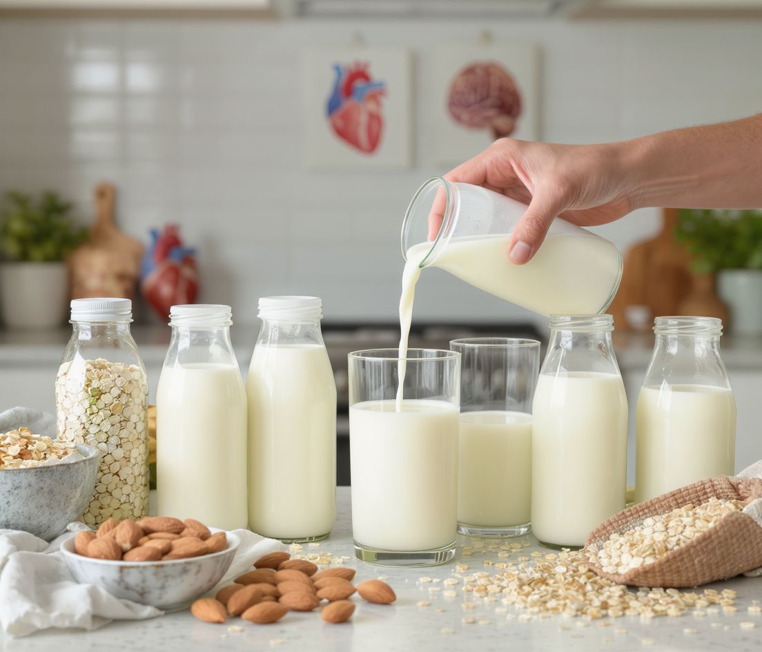 A mandulatej gazdag E-vitaminban, támogatja a szív egészségét.