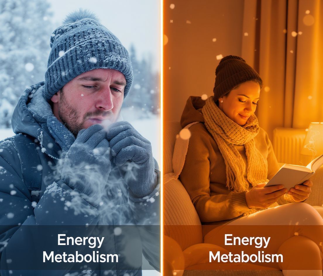 A hideg növeli az anyagcsere sebességét és energiafogyasztást.