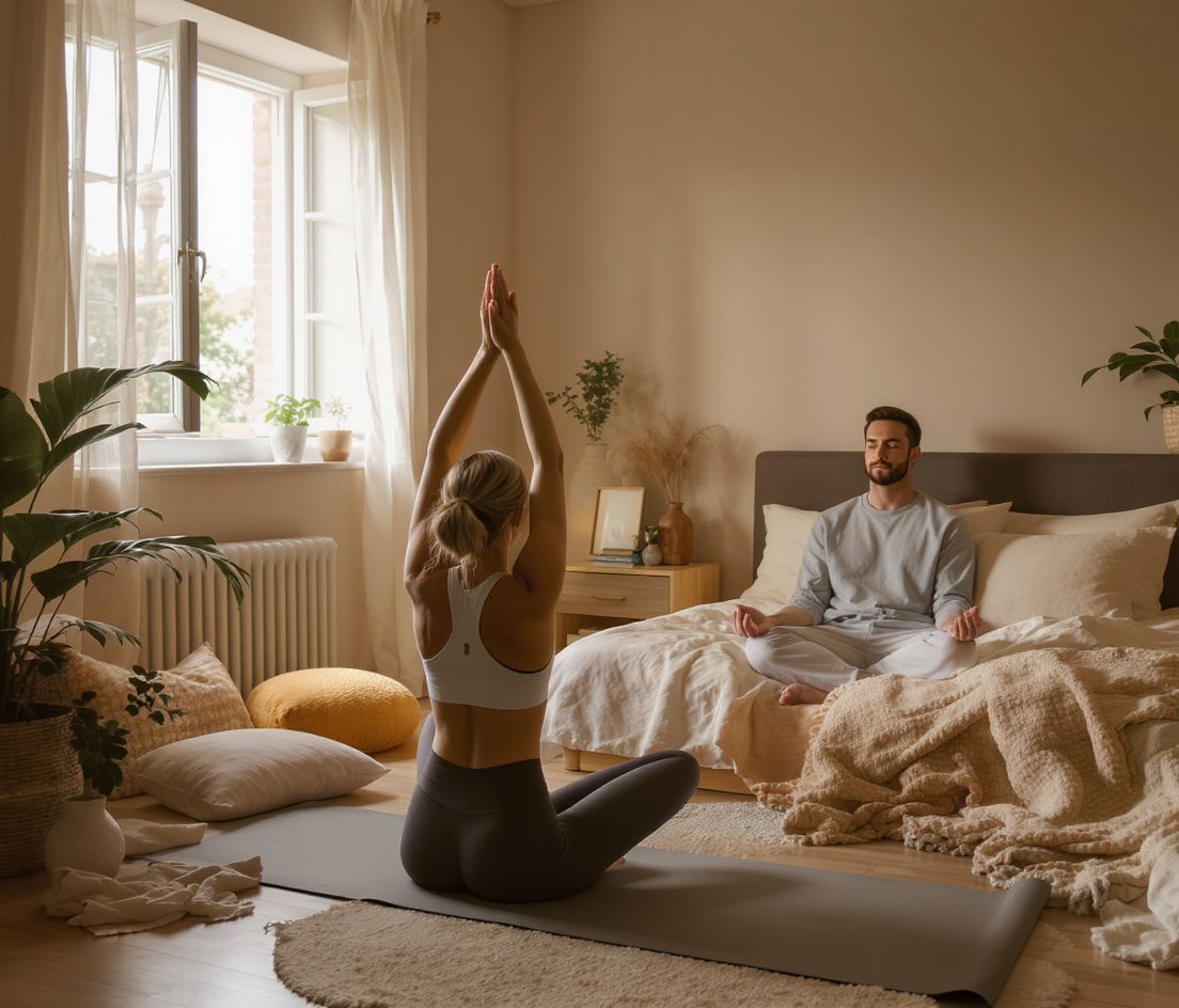 A relaxáló esti rutin segít csökkenteni a stresszt.