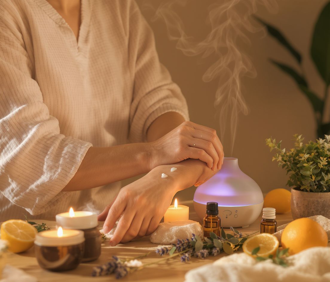 Az illóolajok segítenek a stressz csökkentésében és a relaxációban.
