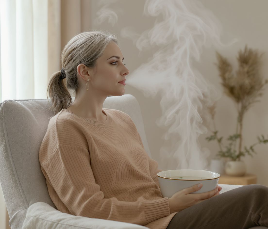 A gőz inhalálás csökkenti a légúti gyulladást.
