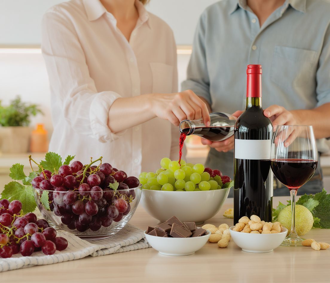 A resveratrol legjobb forrásai: szőlő és áfonya.