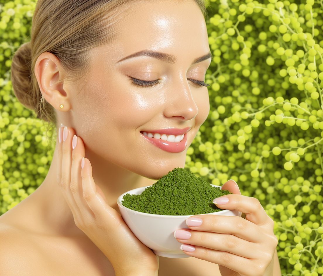 A spirulina gazdag tápanyagai támogatják a bőr egészségét.