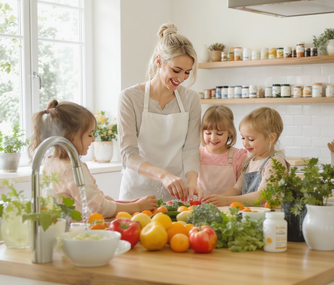 Az immunrendszer erősítése C-vitaminnal és megfelelő táplálkozással történik.