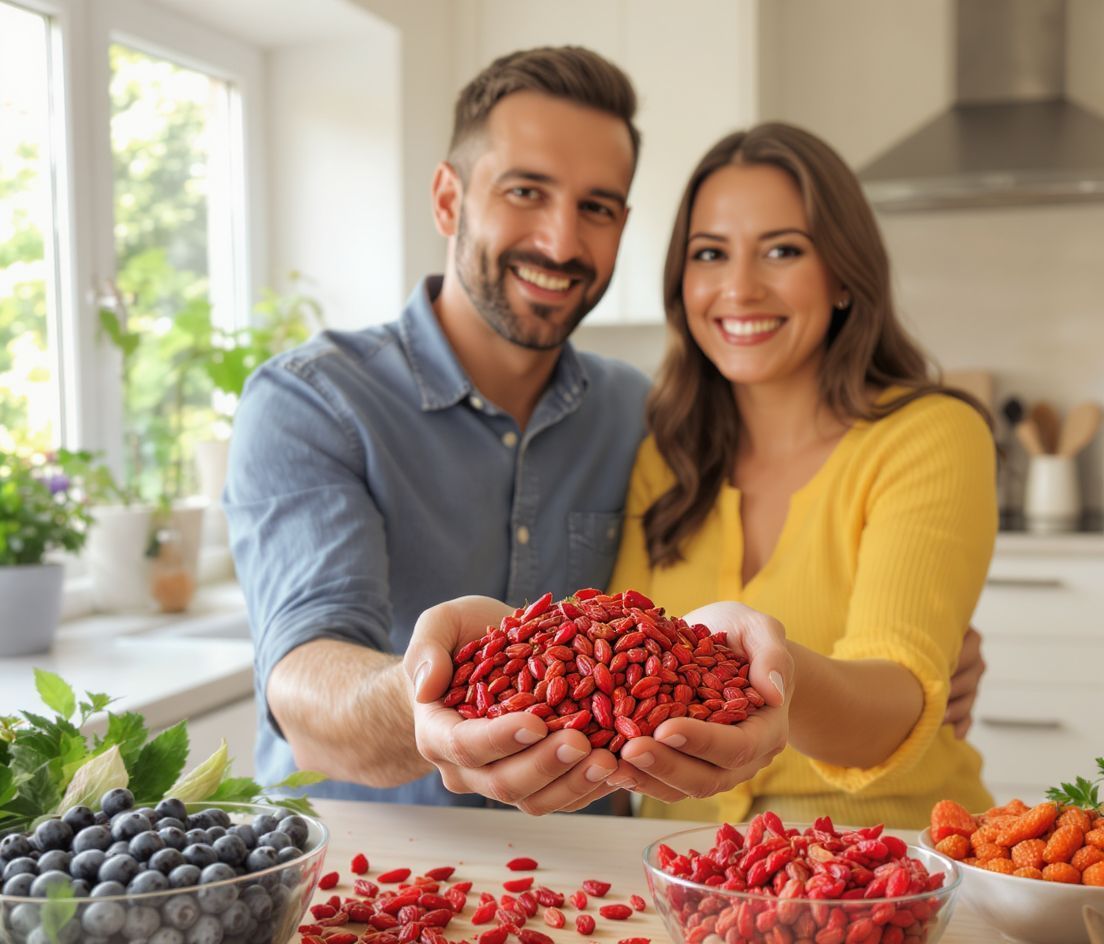 A goji bogyó gazdag antioxidánsokban és vitaminokban.