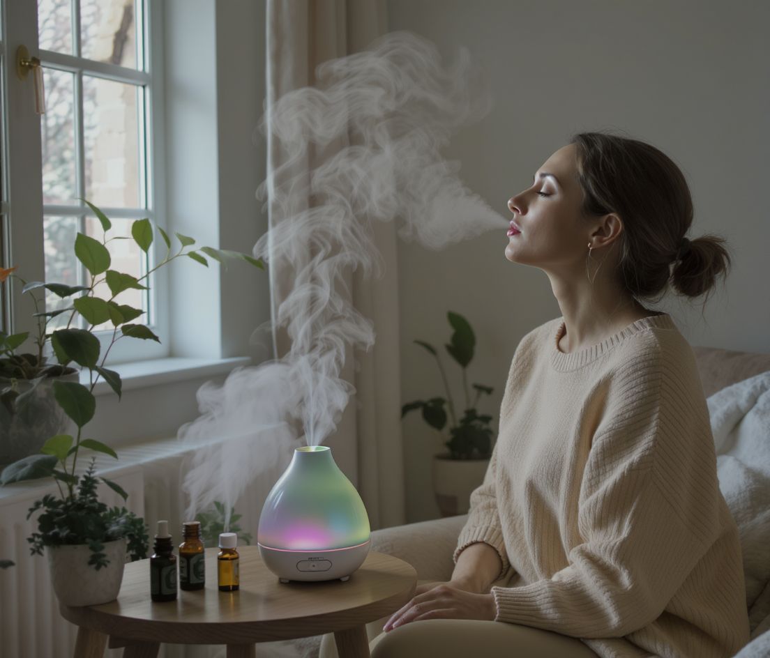 Az illóolajok inhalálása segíti a légúti problémák enyhítését.