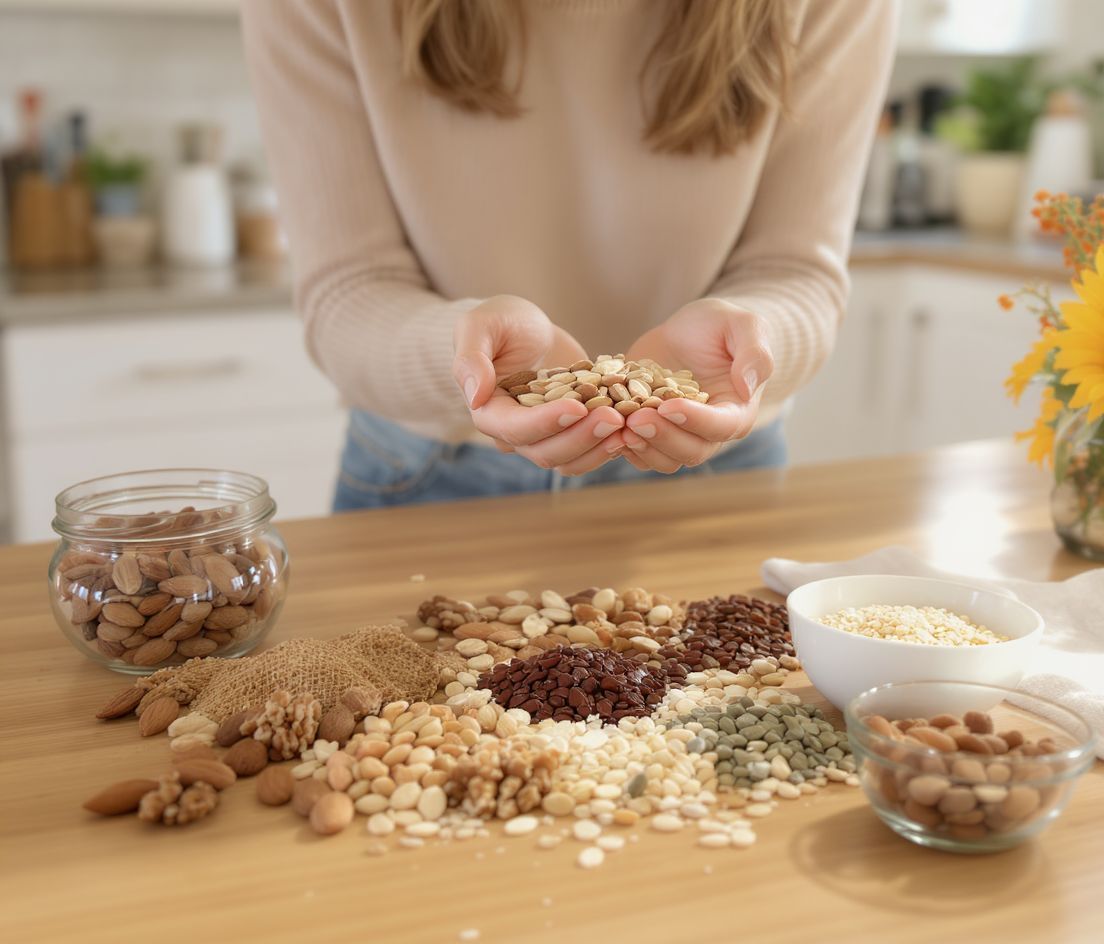 Az olajos magvak omega-3 zsírsavban gazdagok.