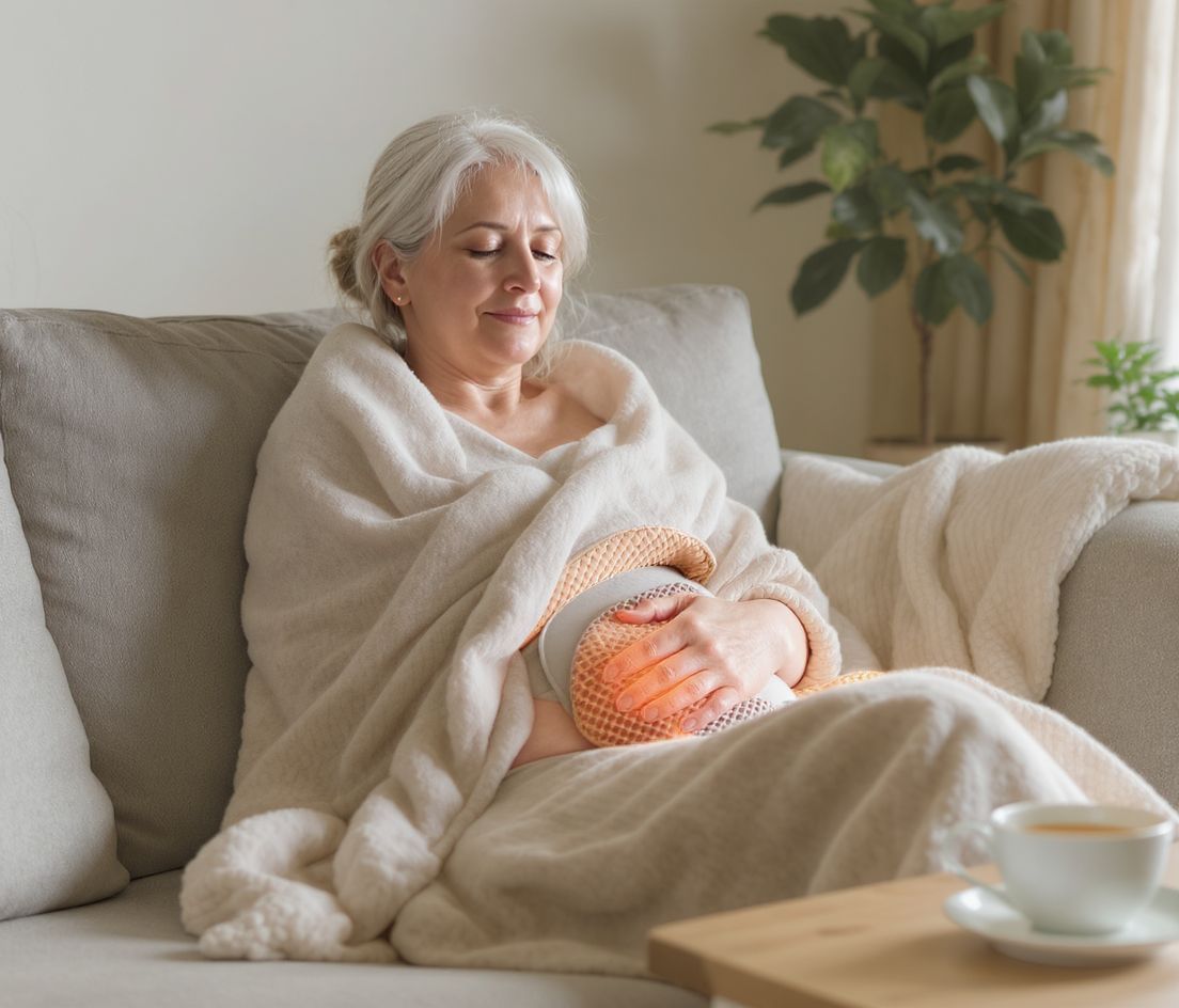 A melegítők gyorsan csökkentik a menstruációs fájdalmakat.