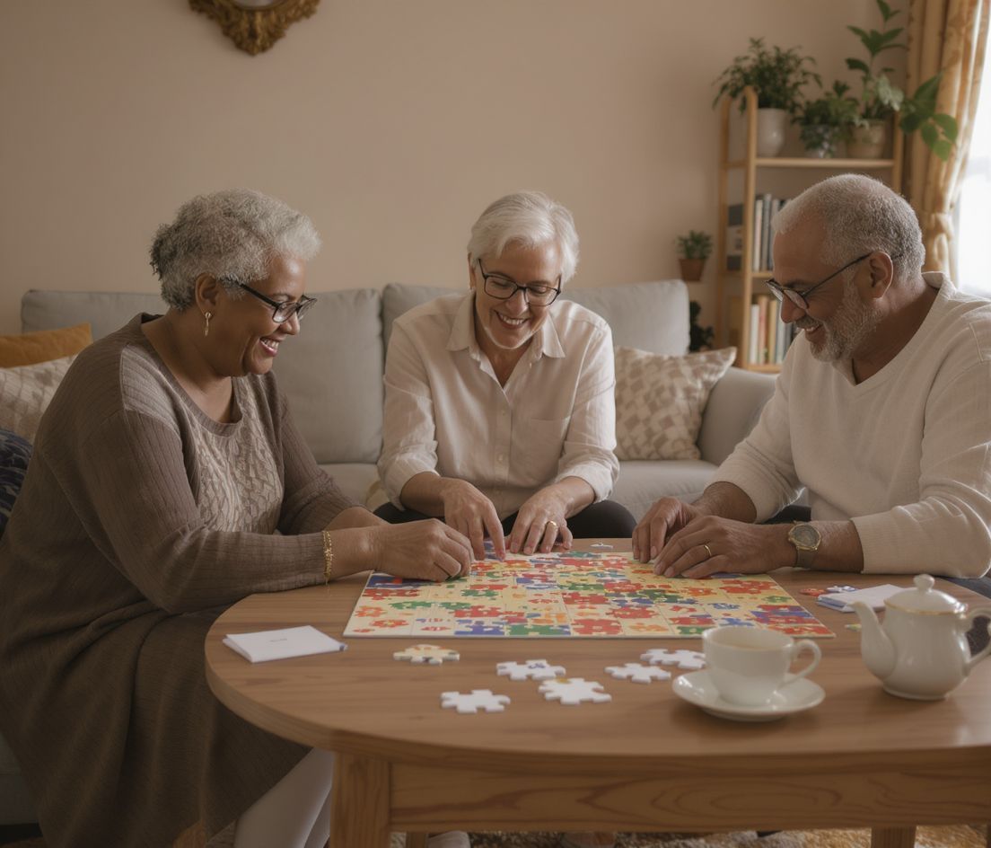 A közös puzzlezés erősíti a társas kapcsolatok mélységét.